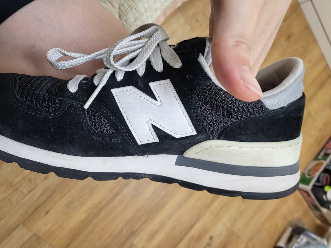  뉴발란스 990v1 메이드 인 USA 블랙 270  상품이미지6