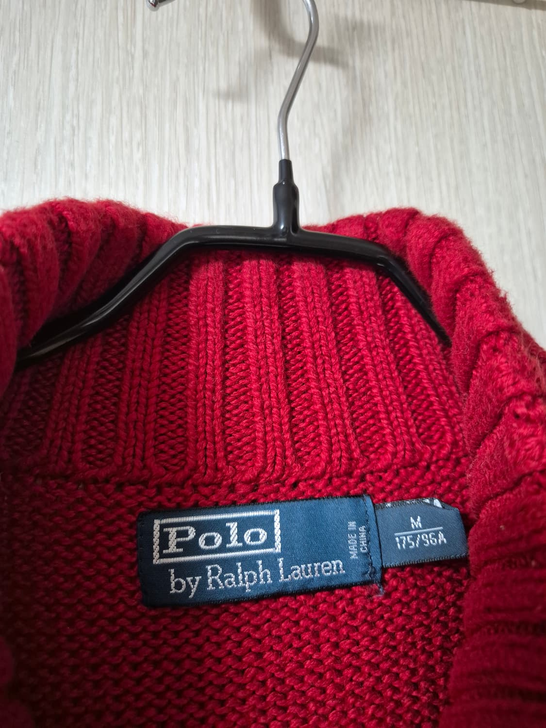 (정품) 폴로 랄프로렌 반집업 하이넥 니트 스웨터 M 상품이미지6