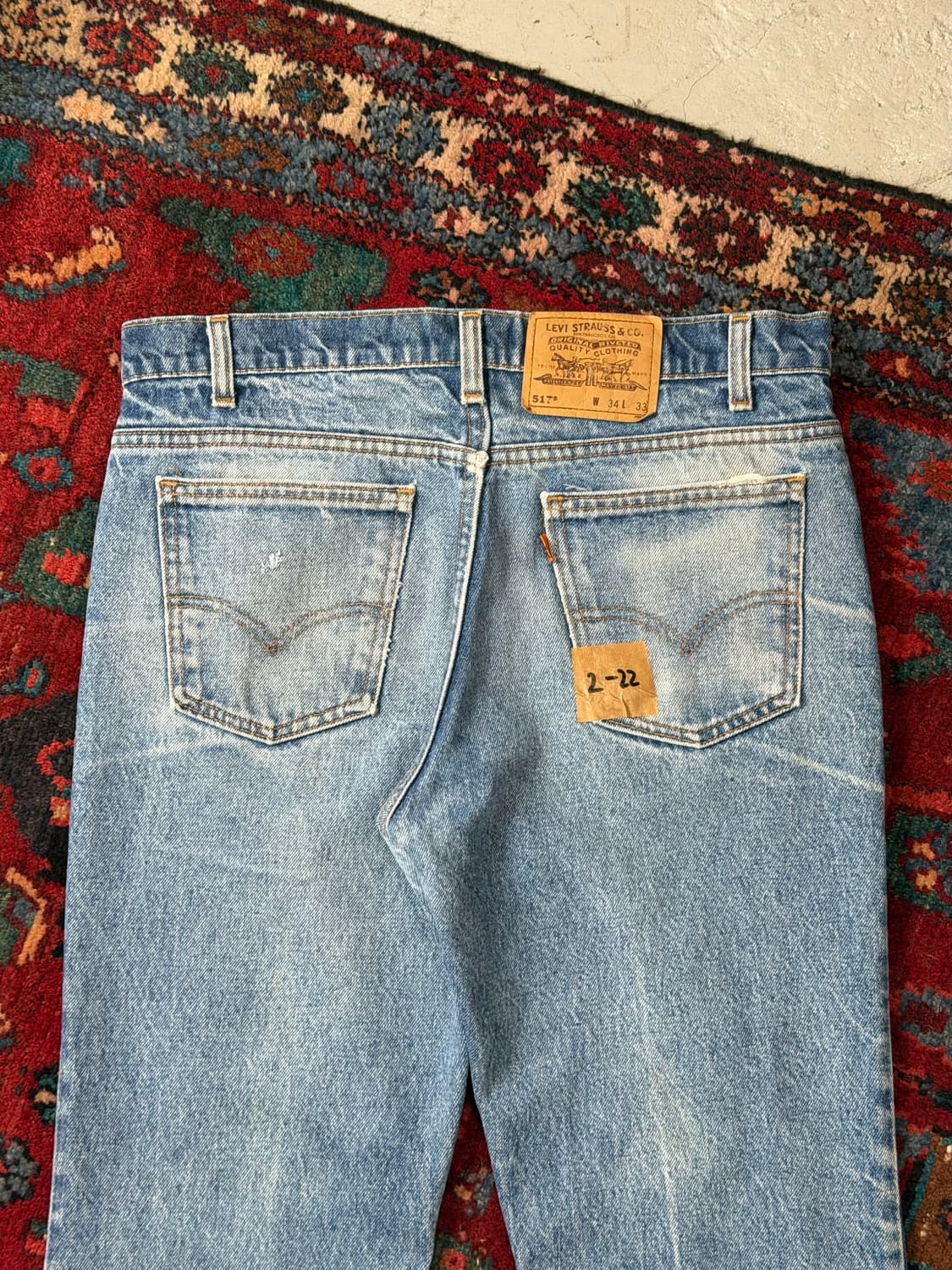 90’s USA 빈티지 리바이스 517 오렌지탭 부츠컷 리바이스 청바지 상품이미지6