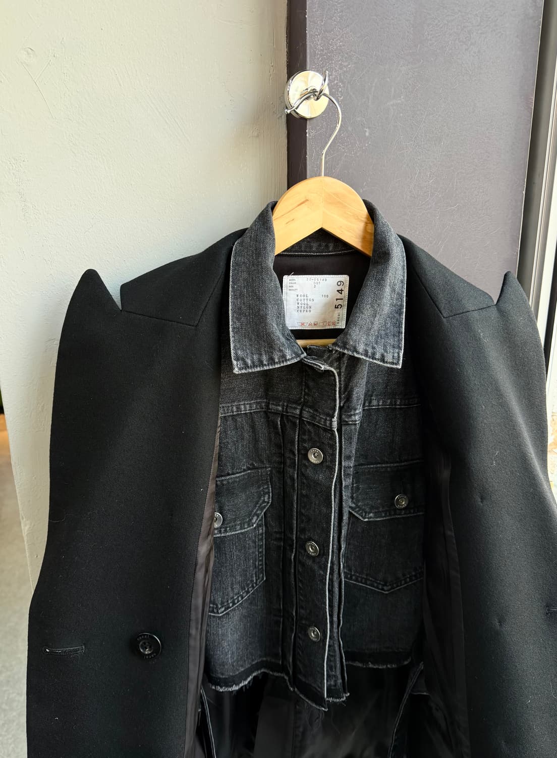 2/ 사카이 데님 도킹 데미지 더블자켓 상품이미지5