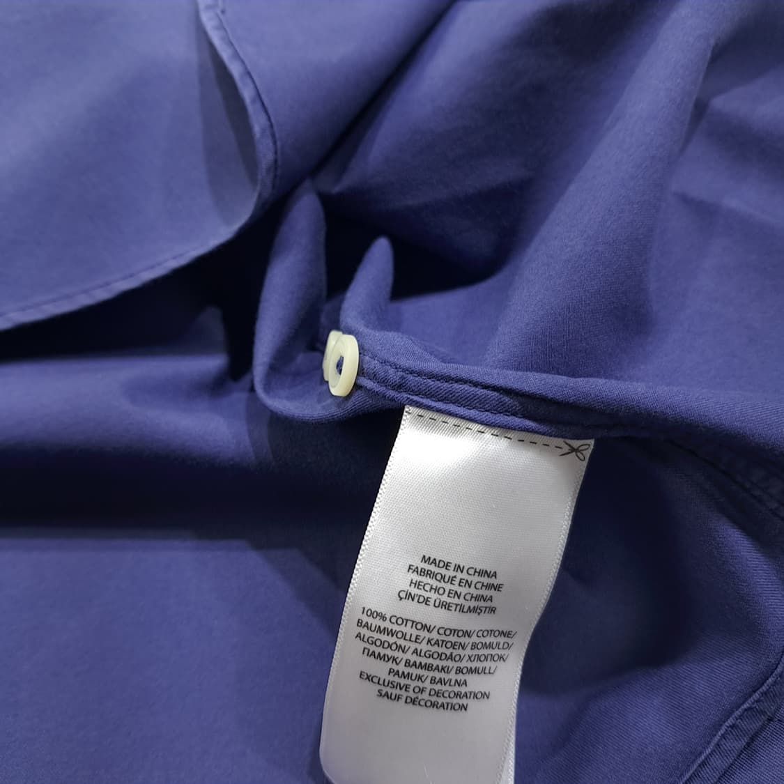 CL296 XL 폴로 코튼 버튼다운 네이비 셔츠 남방 상품이미지5