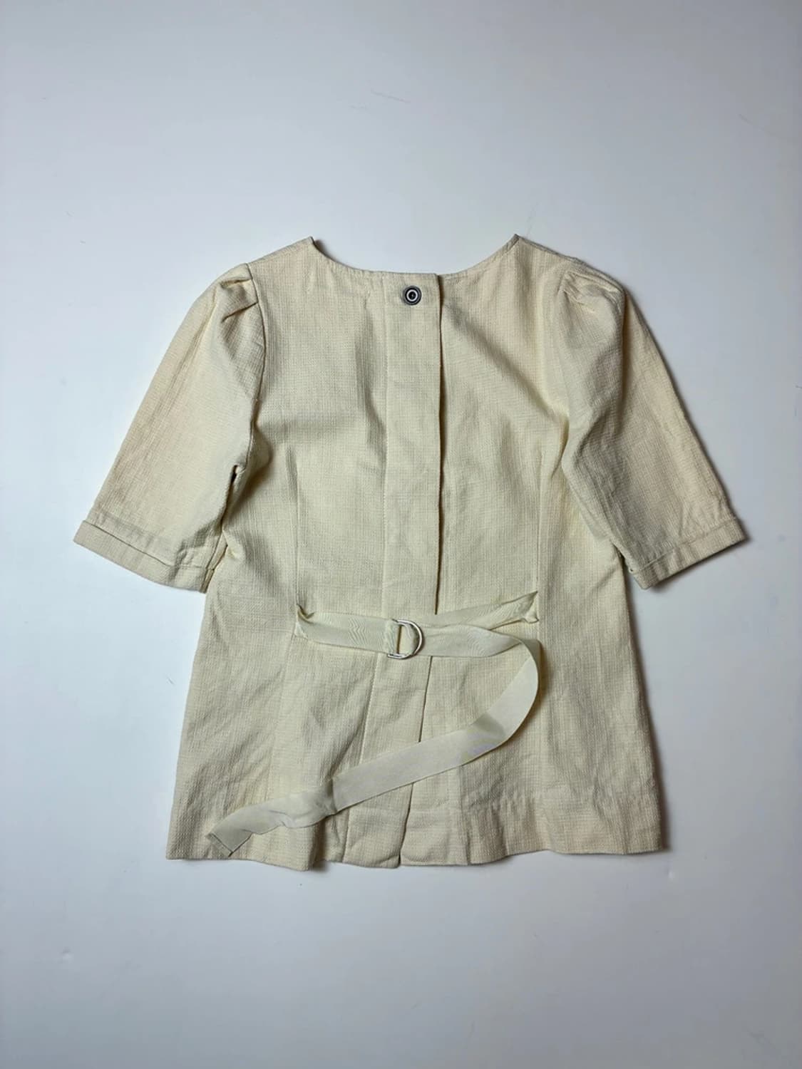 더오픈프로덕트 벨티드 반팔 블라우스 PN8606 상품이미지3