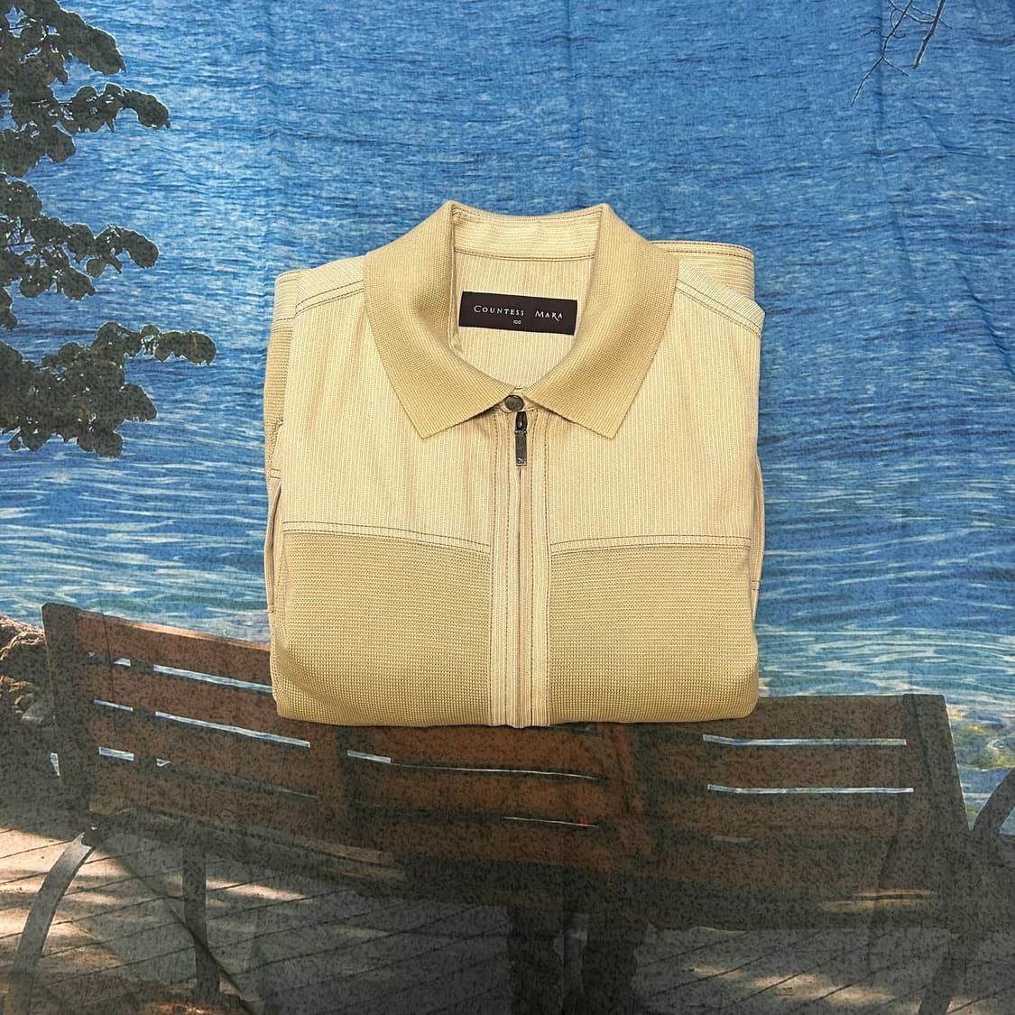 Countess Mara Beige Zip-Up Jacket 상품이미지5