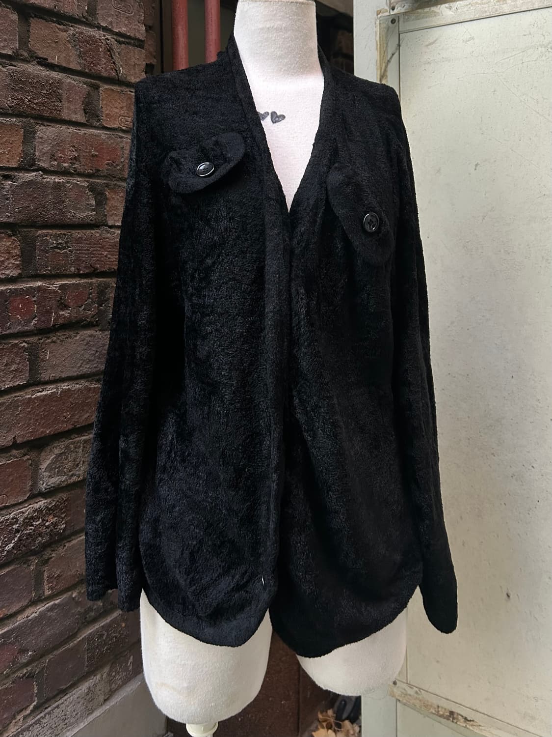 *rare* 1990s 지방시 블랙 버튼 가디건 상품이미지5