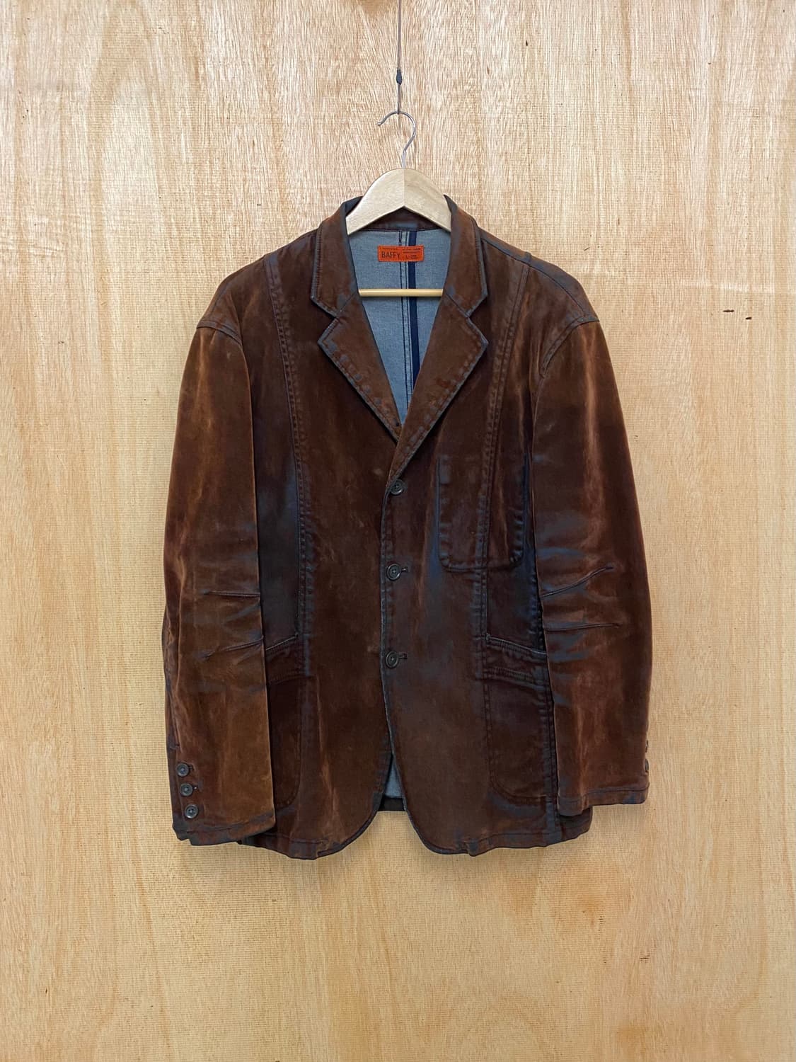 VTG velvet waxed coating jacket 왁스 코팅 자켓 상품이미지1