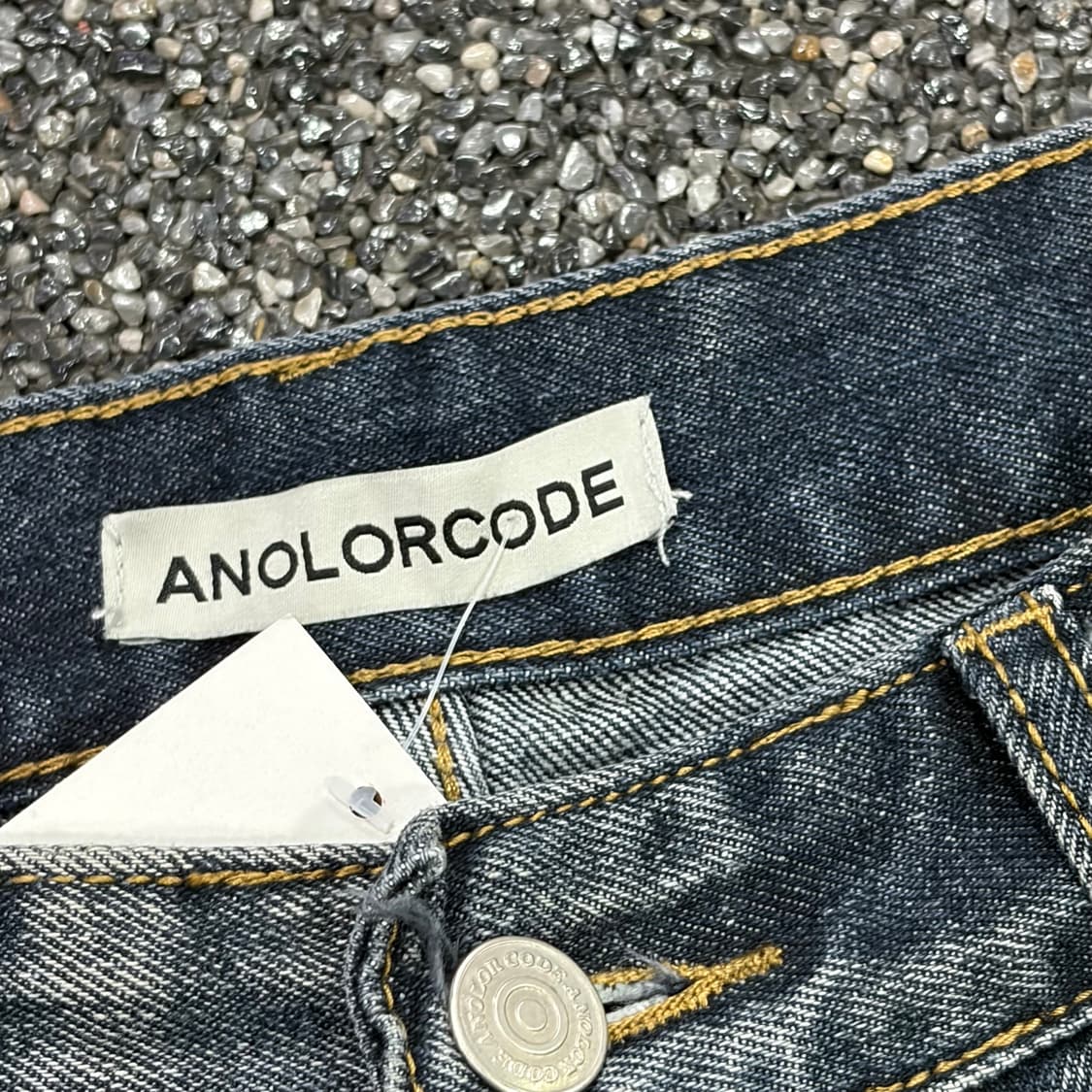 ANOLORCODE 포인트워싱 와이드데님팬츠 B3939 상품이미지4