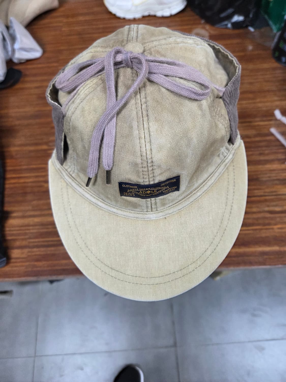 에이들 빈티지 헤링본 코듀로이 코튼모자 대략 57 58  상품이미지1