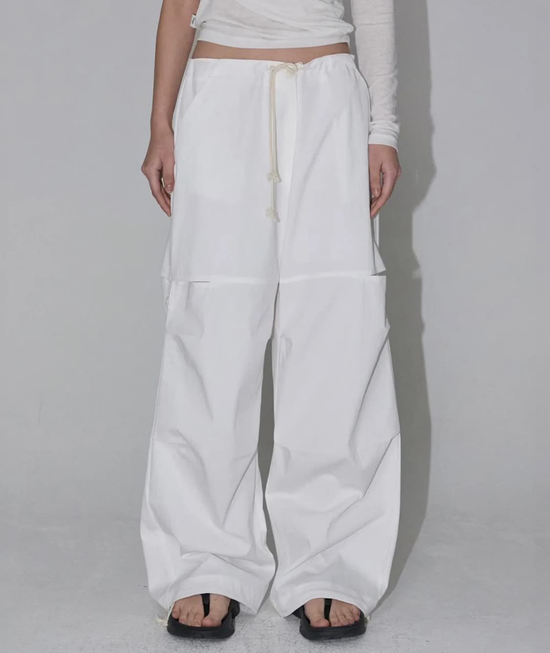 이네기 Organic Slit String Pants white(새상품) 상품이미지1
