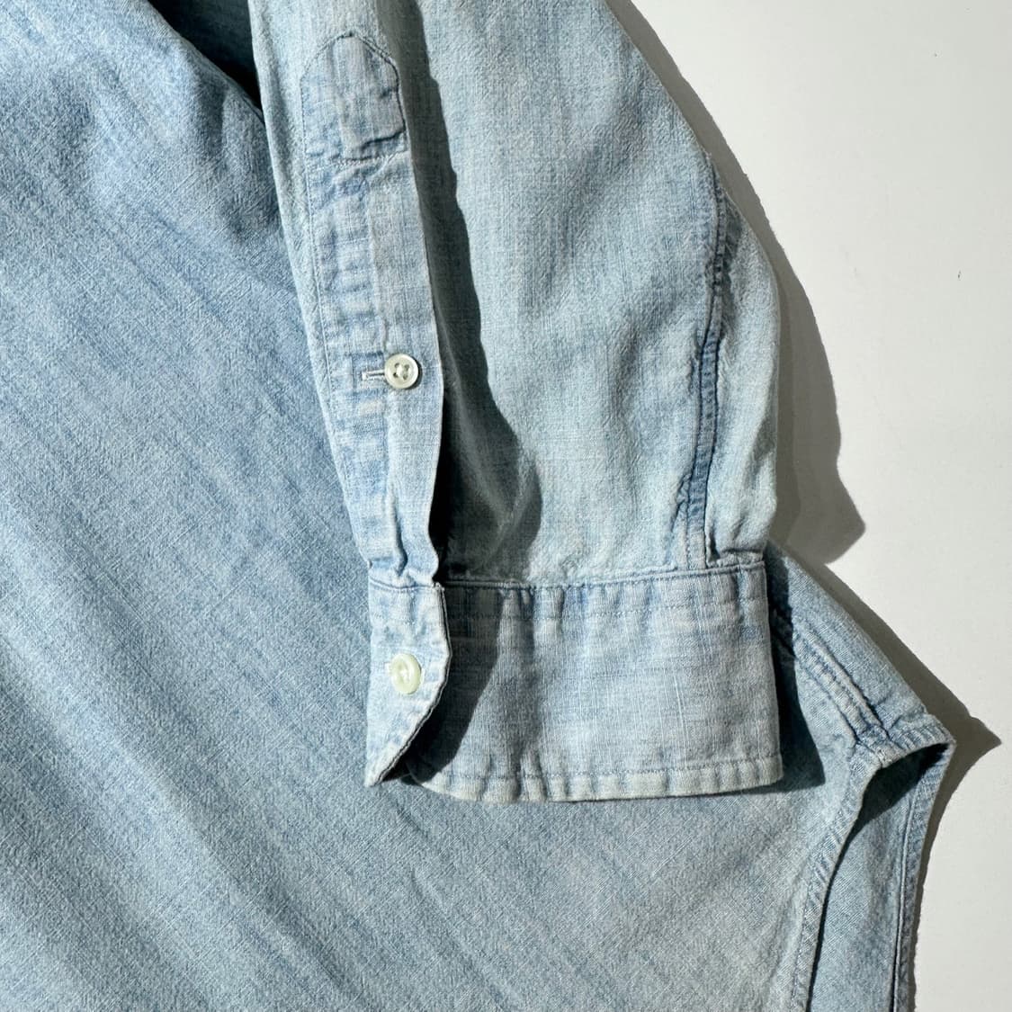 폴로 랄프로렌 샴브레이 데님 셔츠 상품이미지5