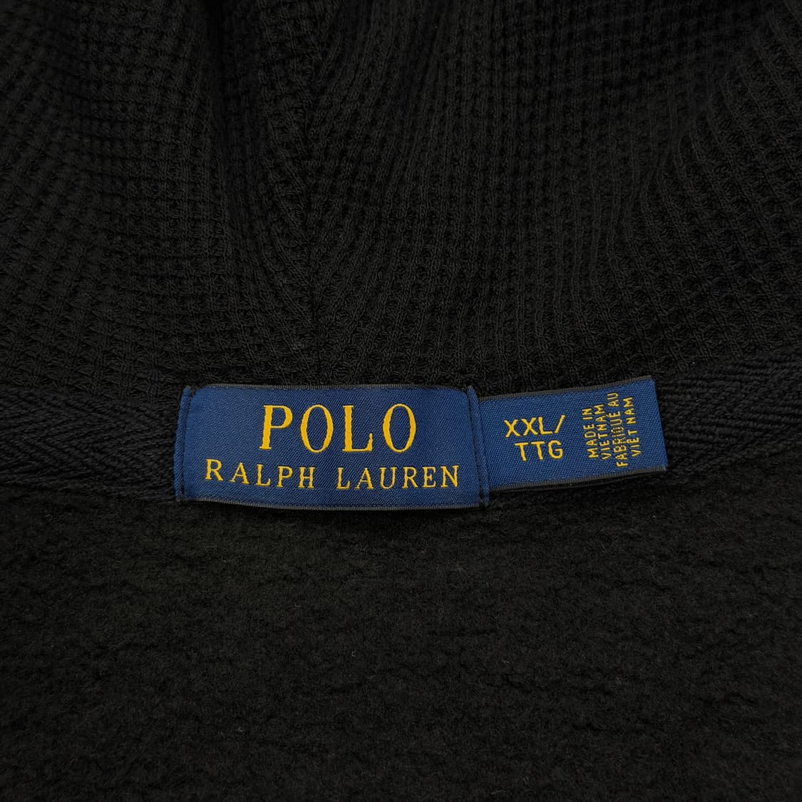 폴로 랄프로렌 빅포니 옐로우 블랙 기모 후드집업 자켓 2XL 상품이미지4