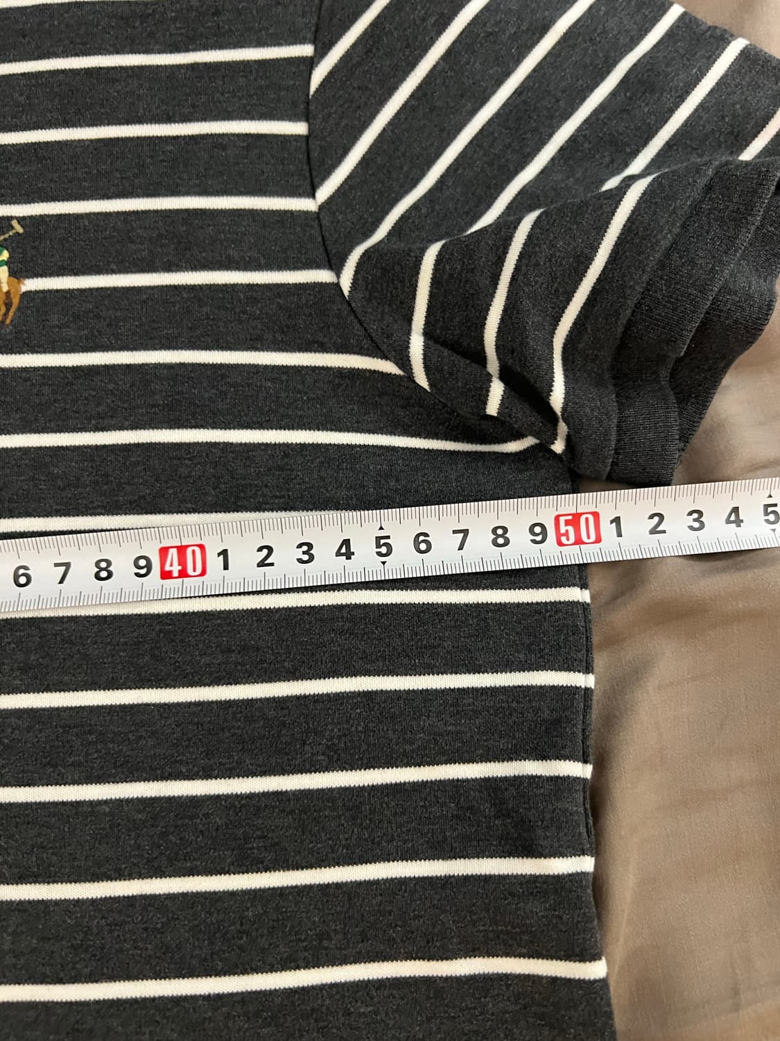 폴로 랄프로렌 줄무늬 차콜 카라티 s 상품이미지8