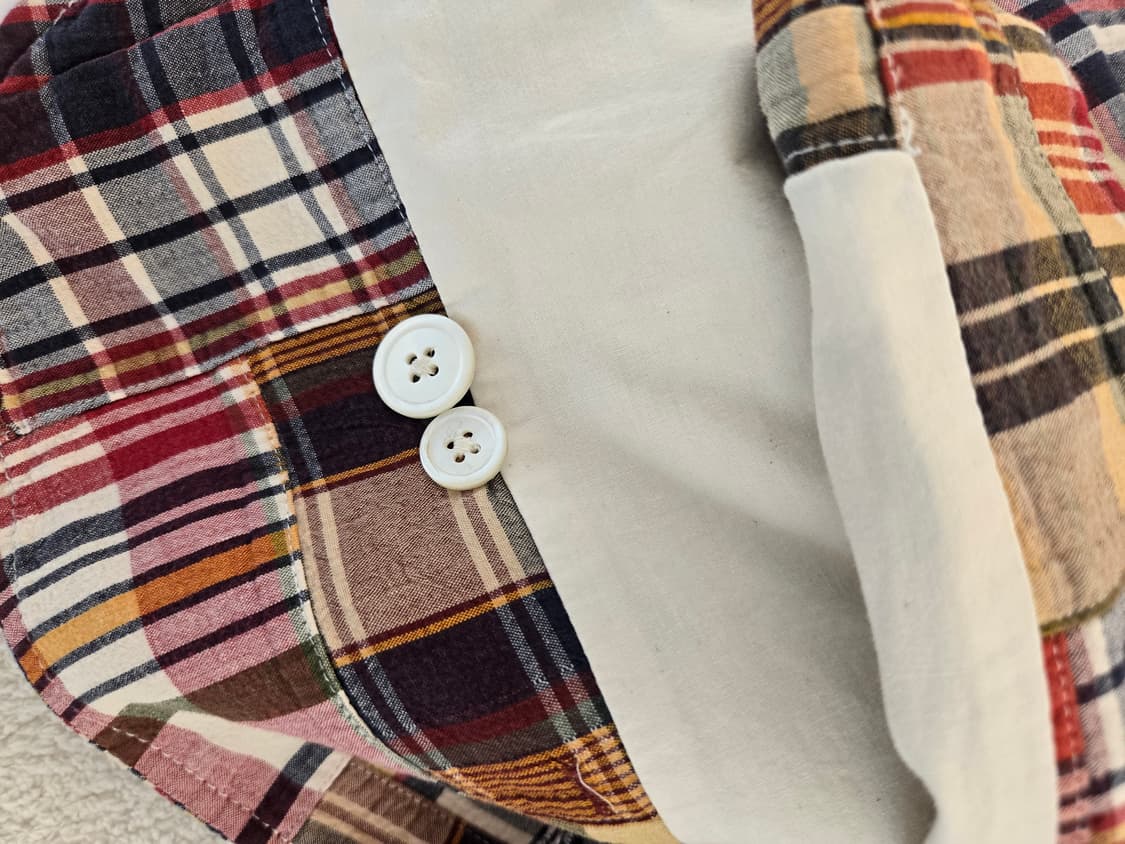 폴로 랄프로렌 패치워크 체크 블레이저 XL 상품이미지8