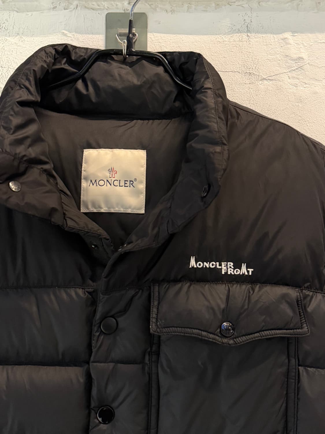 Moncler x Fragment 몽클레어 프라그먼트 블랙 조끼 패딩 4 상품이미지2