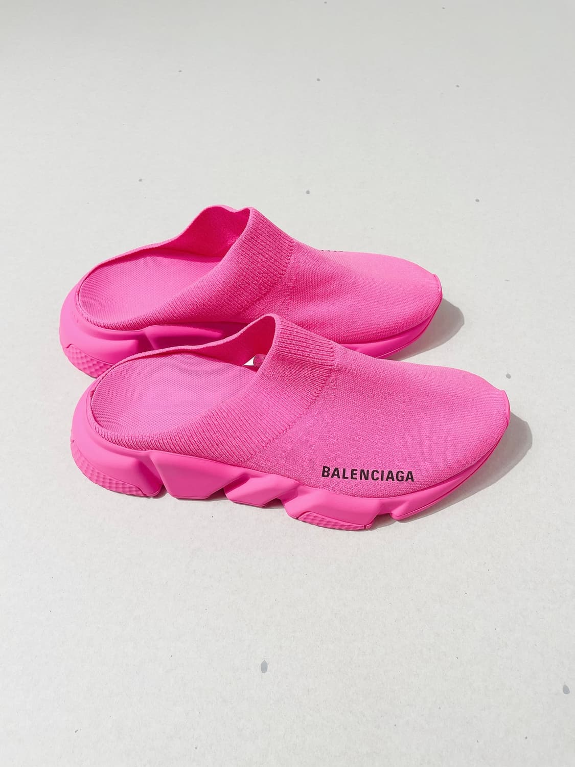 (정품/새상품) 발렌시아가 여성 핑크 스피드 뮬 상품이미지3