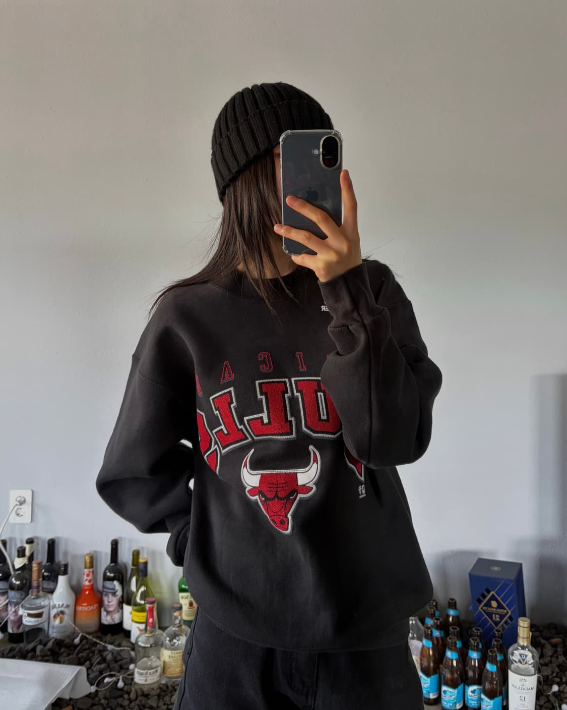 [M]PRO Layer 90s USA 시카고 불스 50/50 기모 맨투맨 상품이미지1