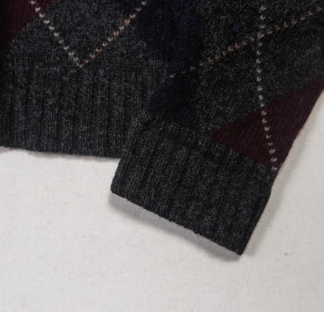 폴로 랄프로렌 아가일 울 니트 스웨터 상품이미지5