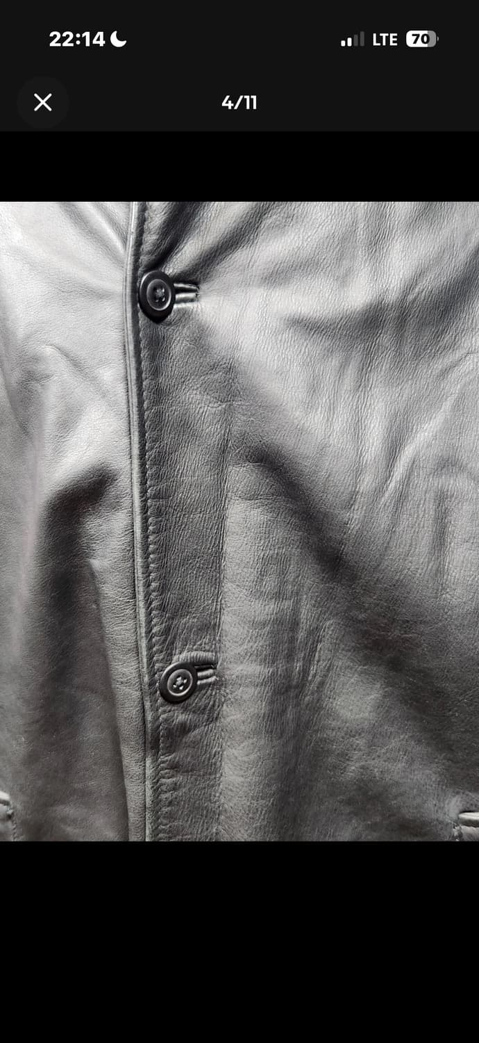 XL) 올드 갭 gap 레더 카코트 자켓 상품이미지4