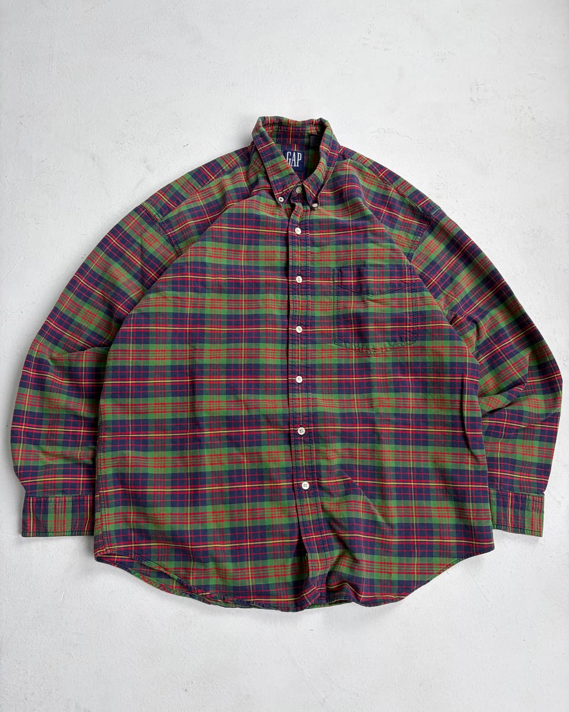 90s Gap Plaid Button Up Shirt 상품이미지1