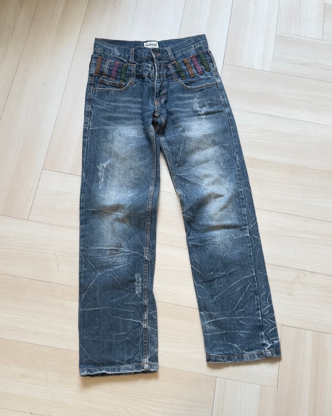 [NYLAUS] double-waist denim pants 상품이미지3