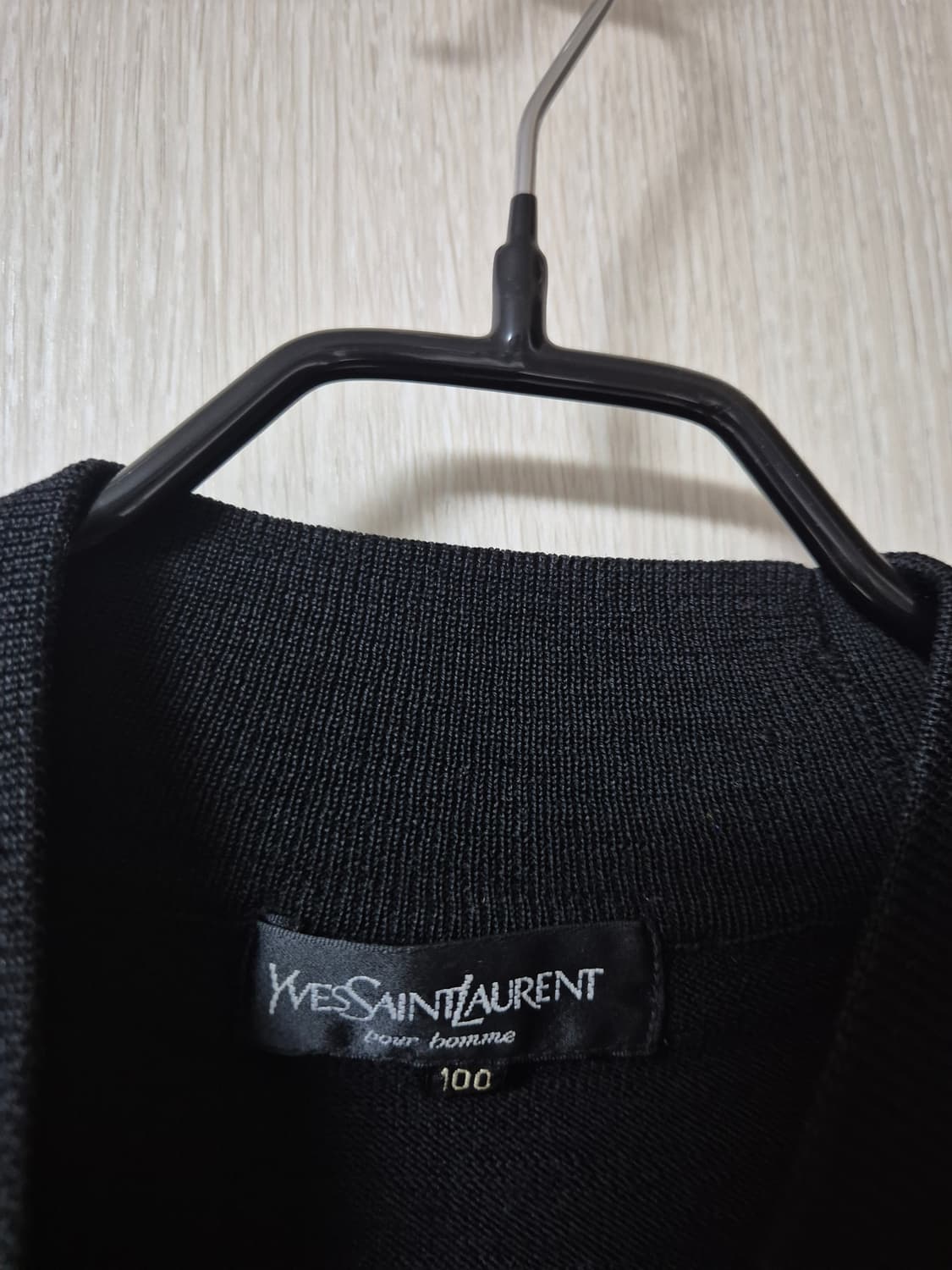 (정품) 입생로랑 블랙 니트 풀오버 하이넥 니트 100 남성 상품이미지4