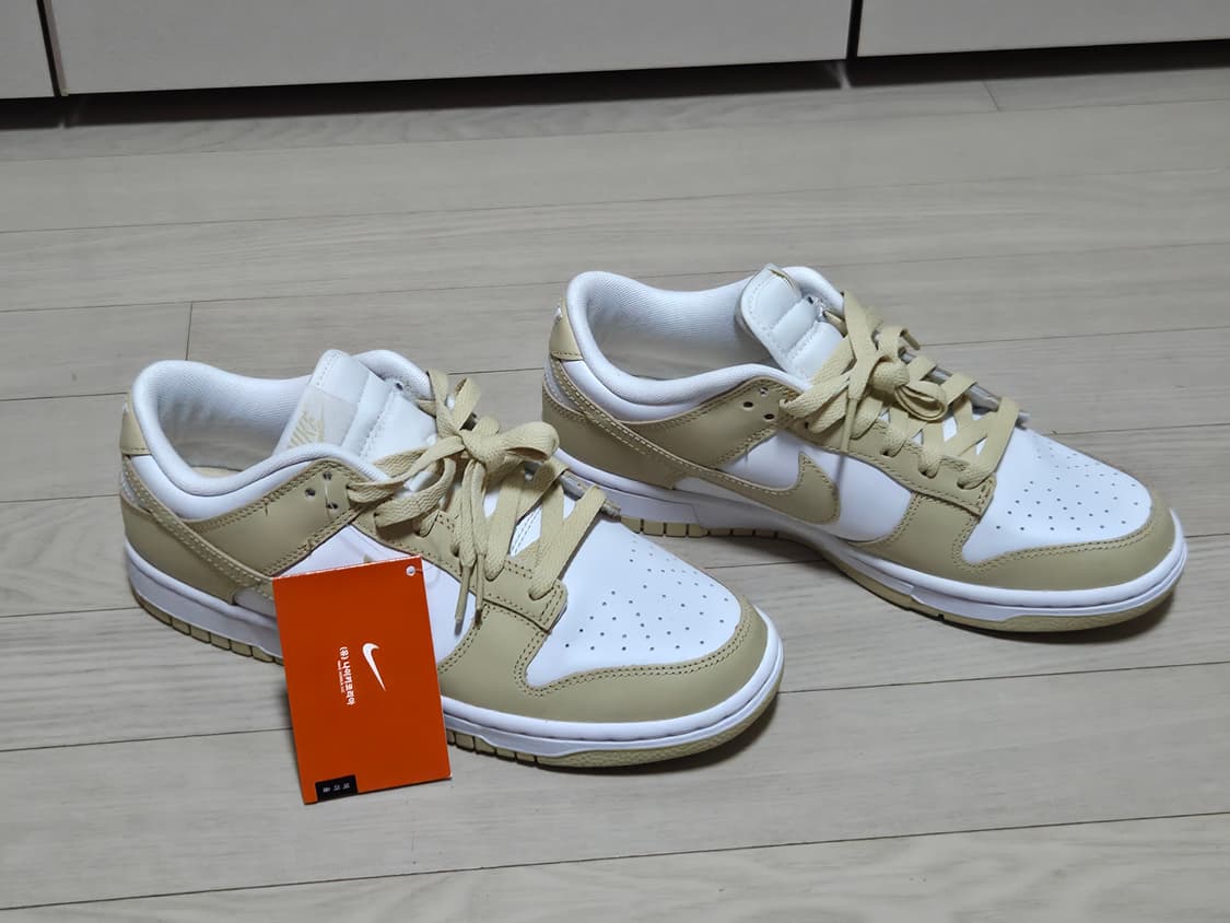 나이키 덩크로우 팀 골드앤화이트 / 화이트베이지 250 상품이미지3