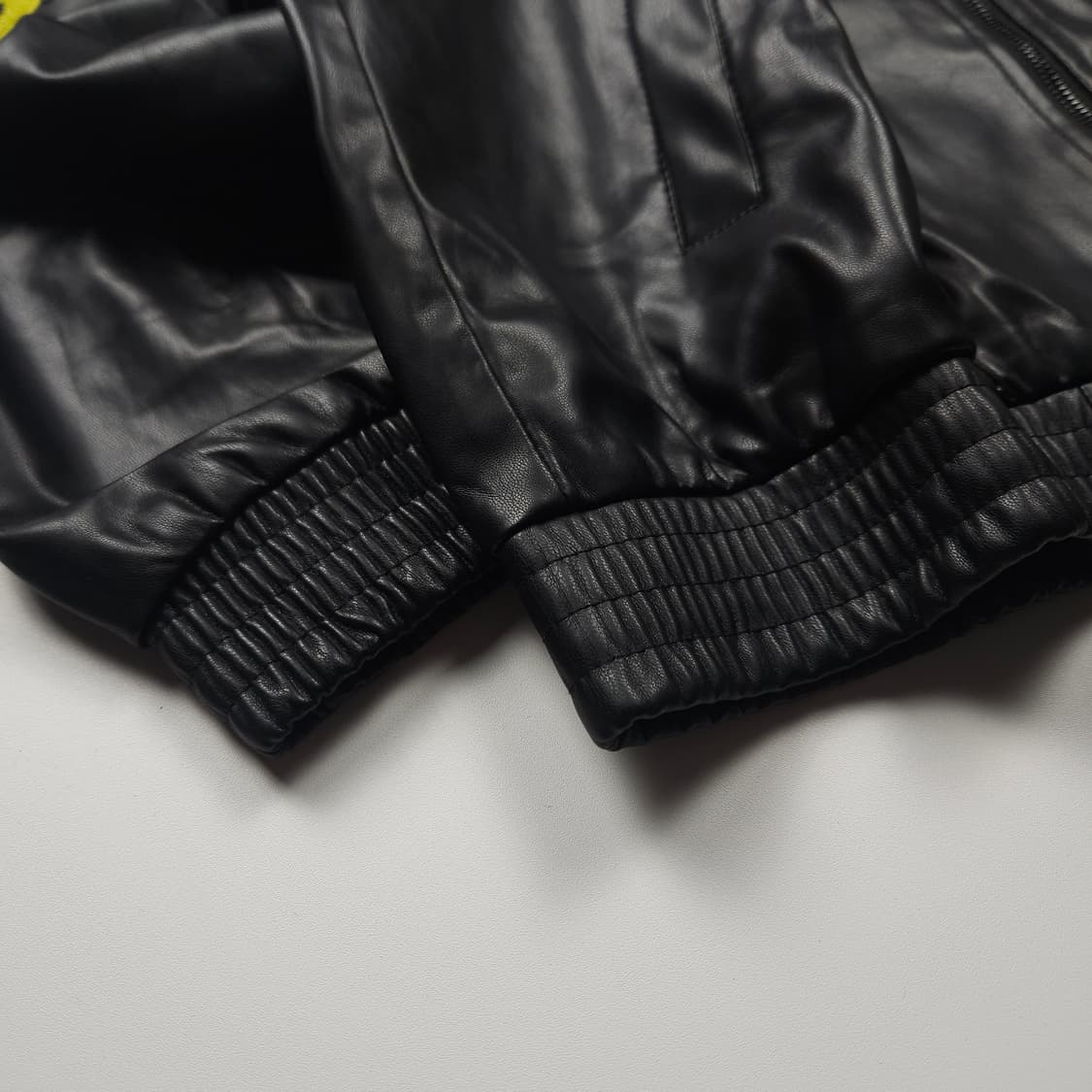 빈티지 페라리 풀 자수 레더 레이싱 자켓 (100) 상품이미지6