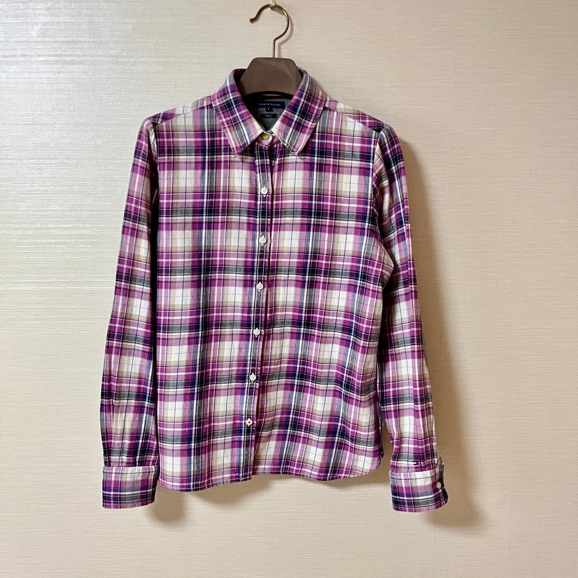 TOMMY HILFIGER 체크 여성 셔츠 남방 상품이미지1