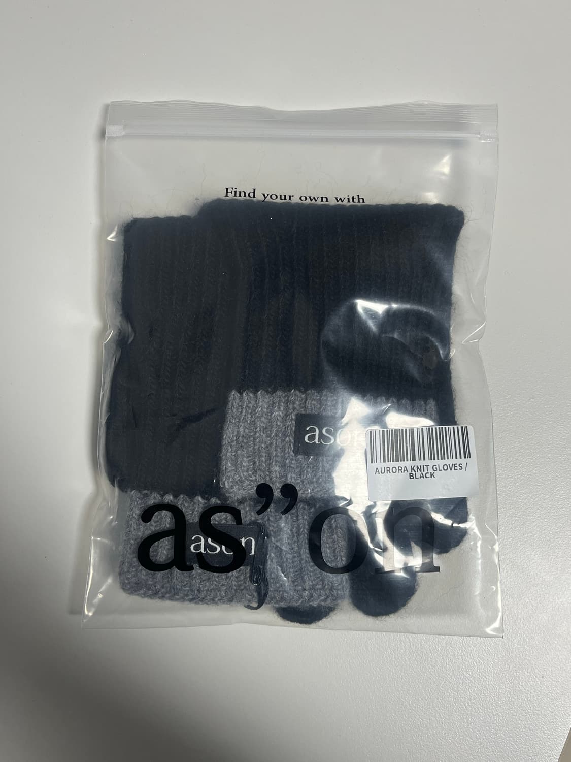 (새상품)애즈온 오로라 니트 글러브 장갑 상품이미지1