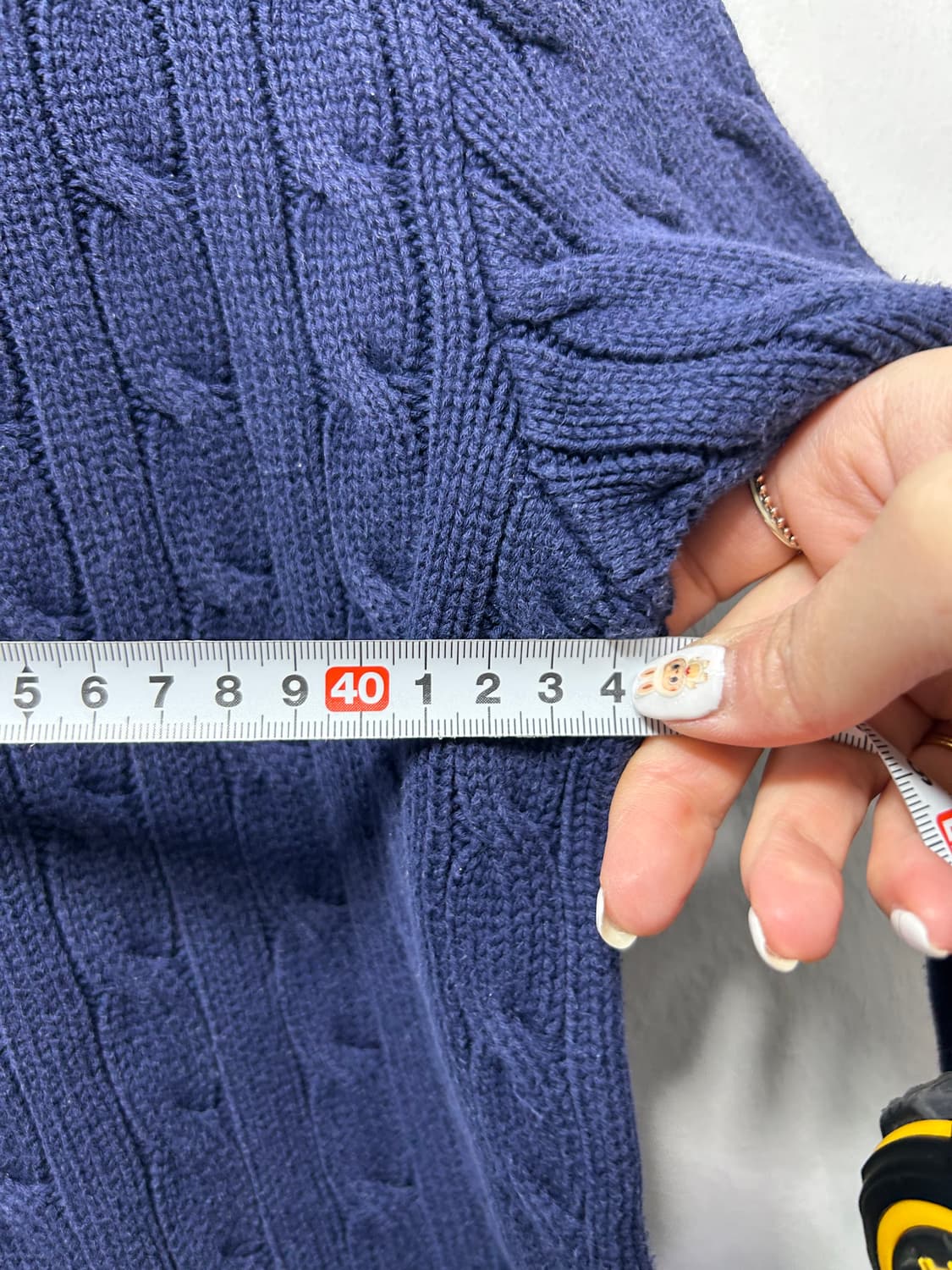 랄프로렌 폴로 꽈배기 니트 네이비 여성 M  상품이미지4