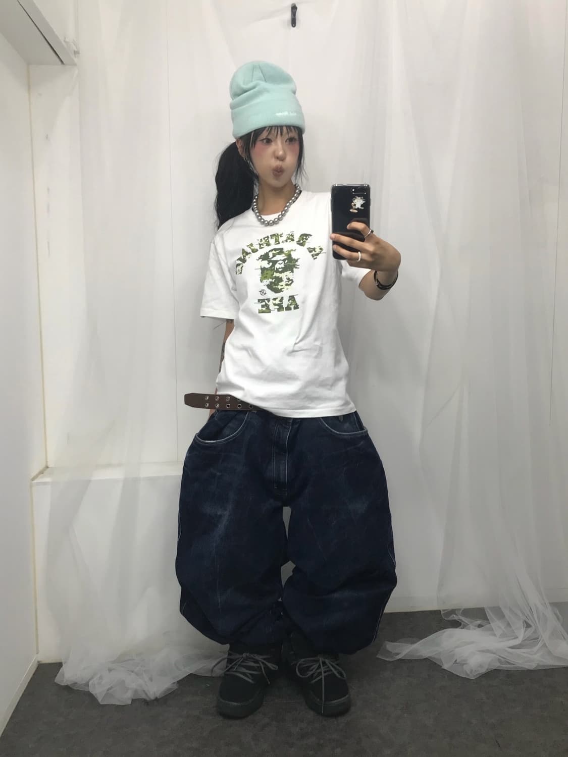 BAPE Multi Pixel Camo College T-Shirt  상품이미지4