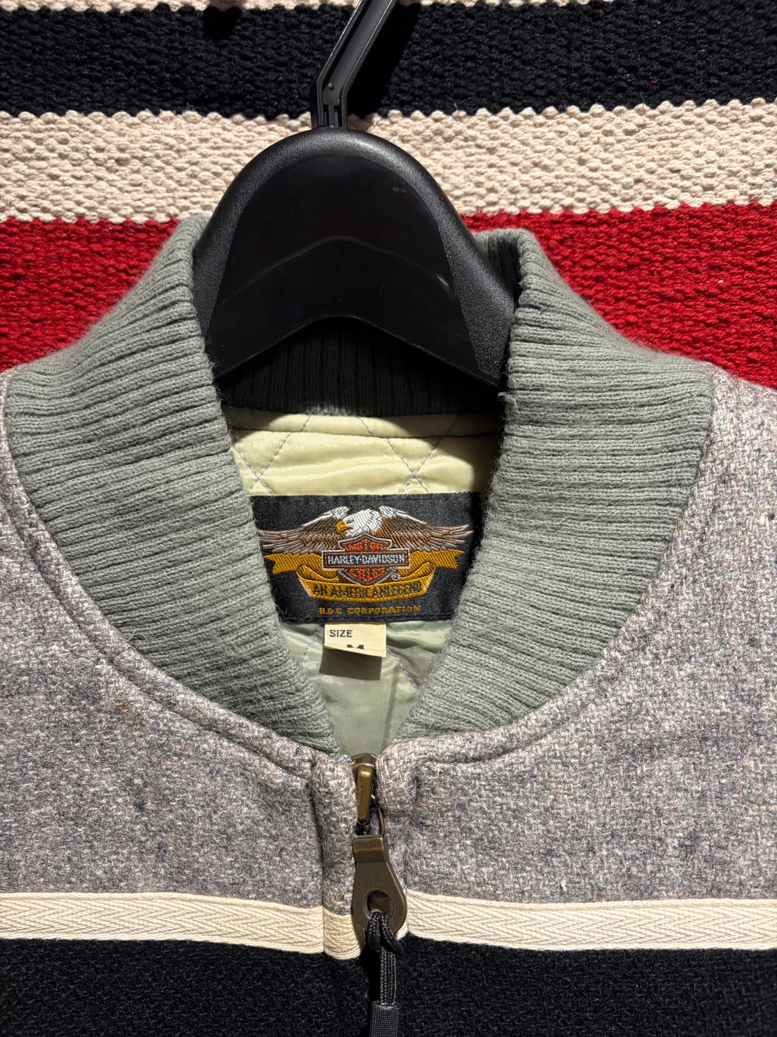 Harley davidson wool bomber jacket 상품이미지4