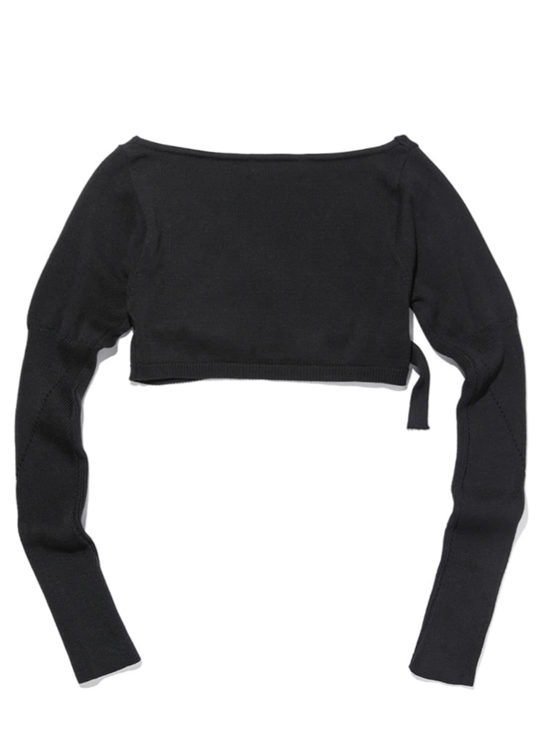 미스치프 오버랩 니트 탑 블랙 M 상품이미지5