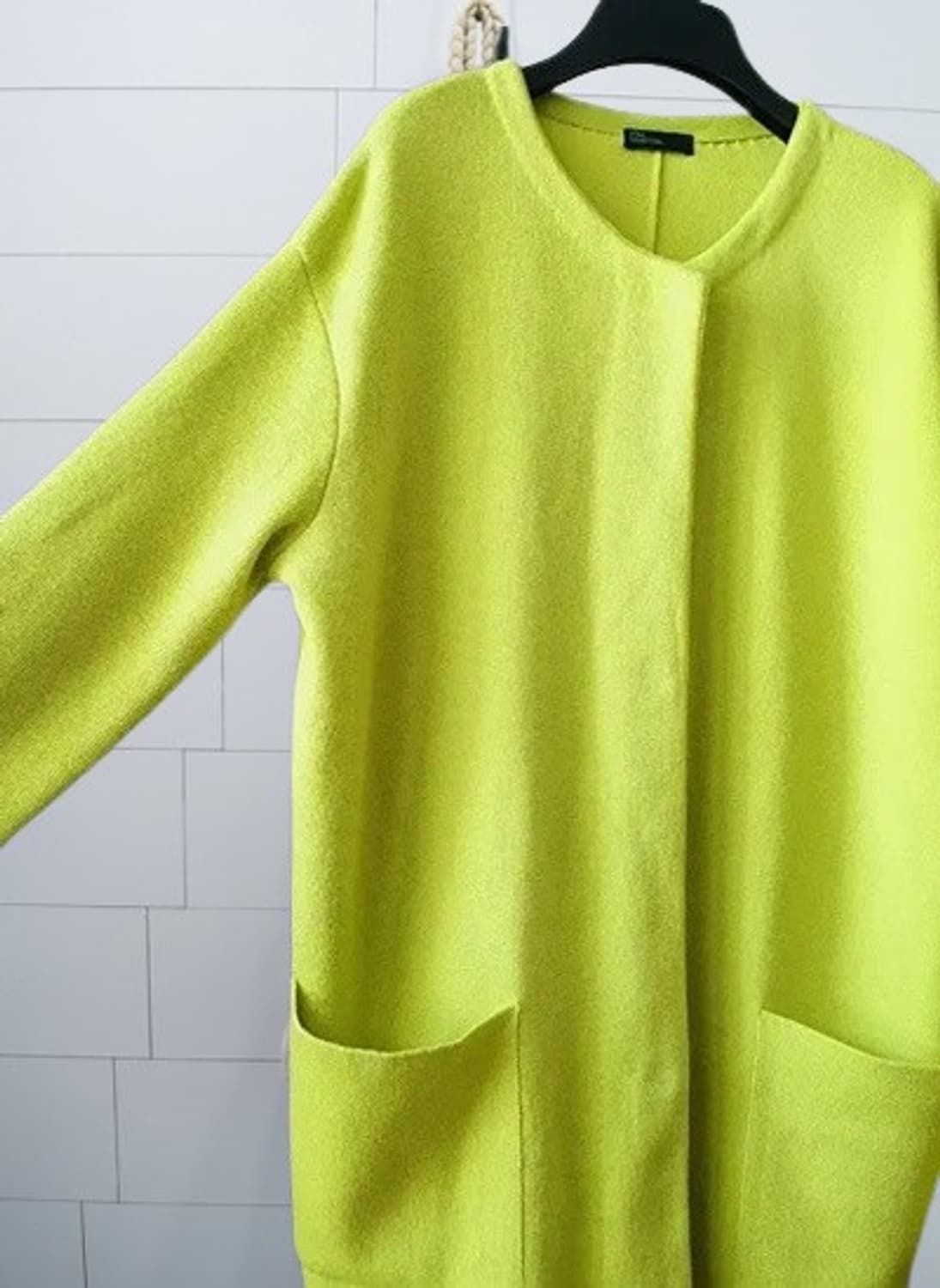 베네통 머스타드 롱가디건  상품이미지3