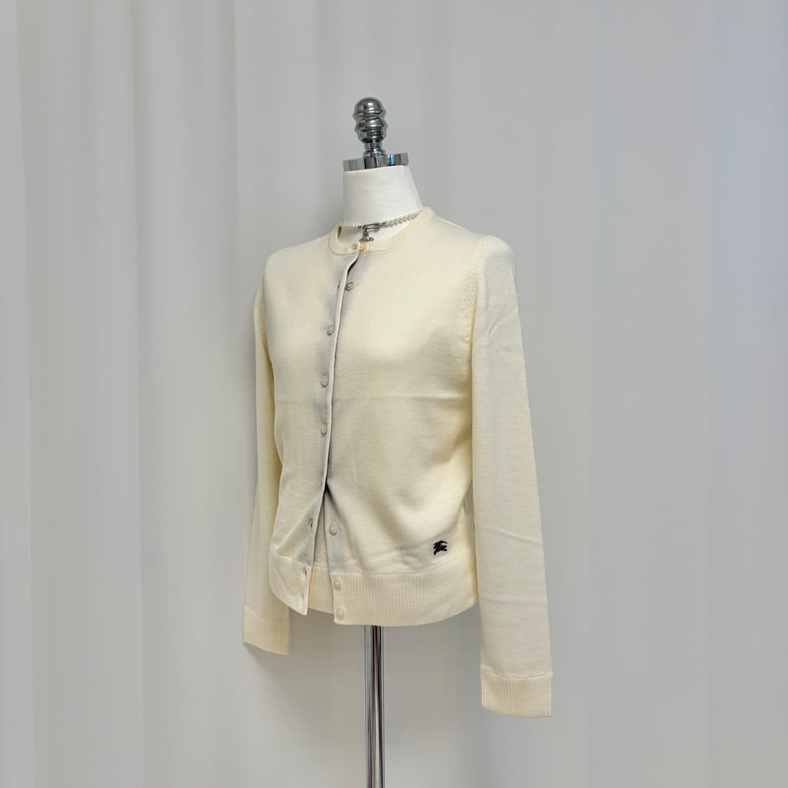 버버리 런던 반팔,가디건 앙상블 세트 아이보리 상품이미지7