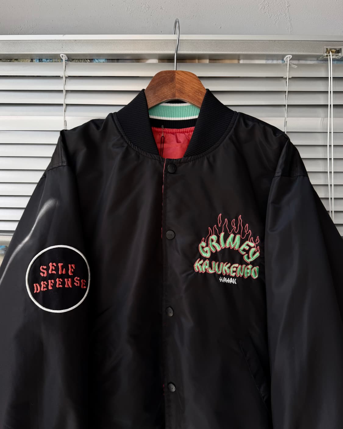 GRIMEY reversible satin bomber jacket 상품이미지2