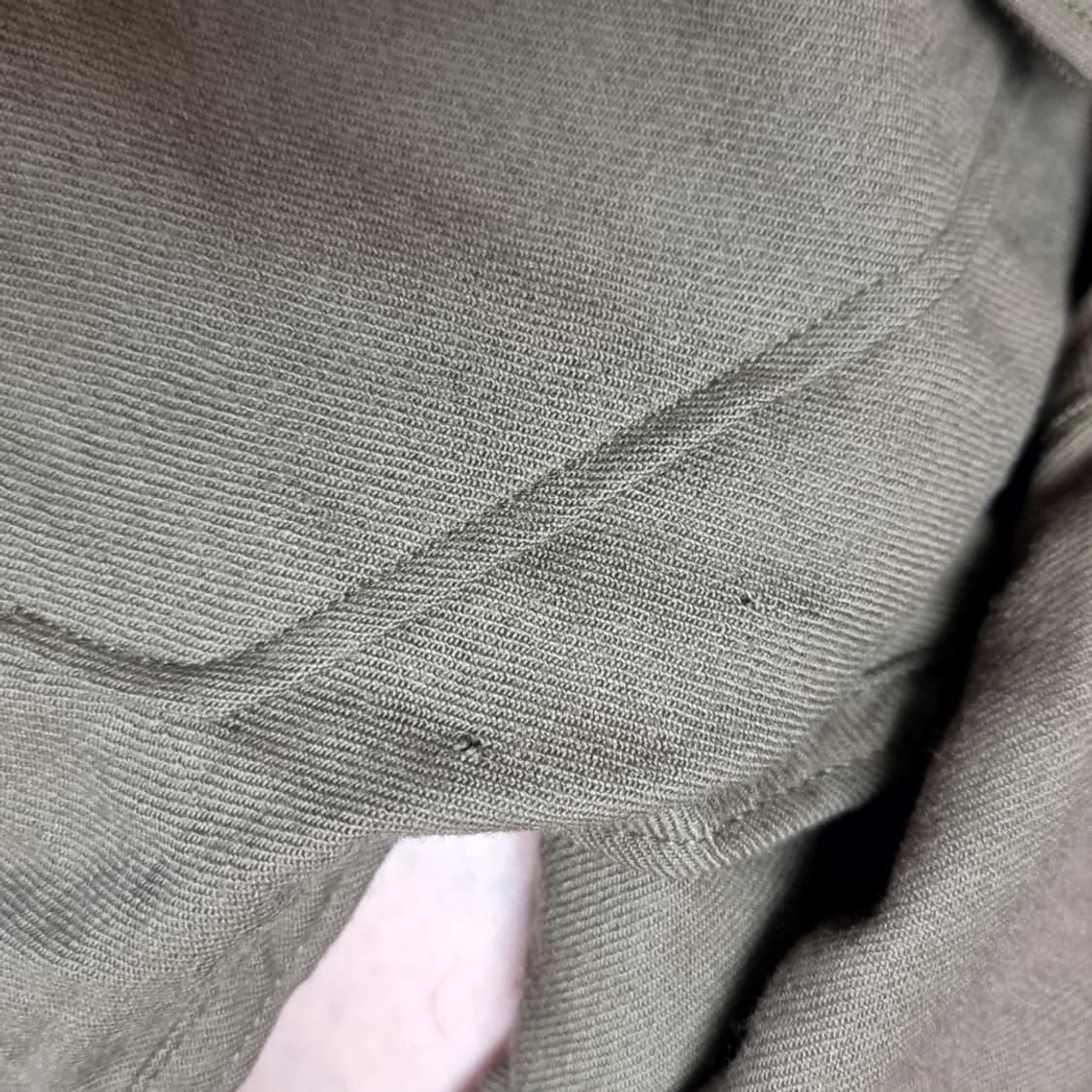 70년대 미군 카키색 포켓 긴팔 울셔츠(14) 상품이미지8