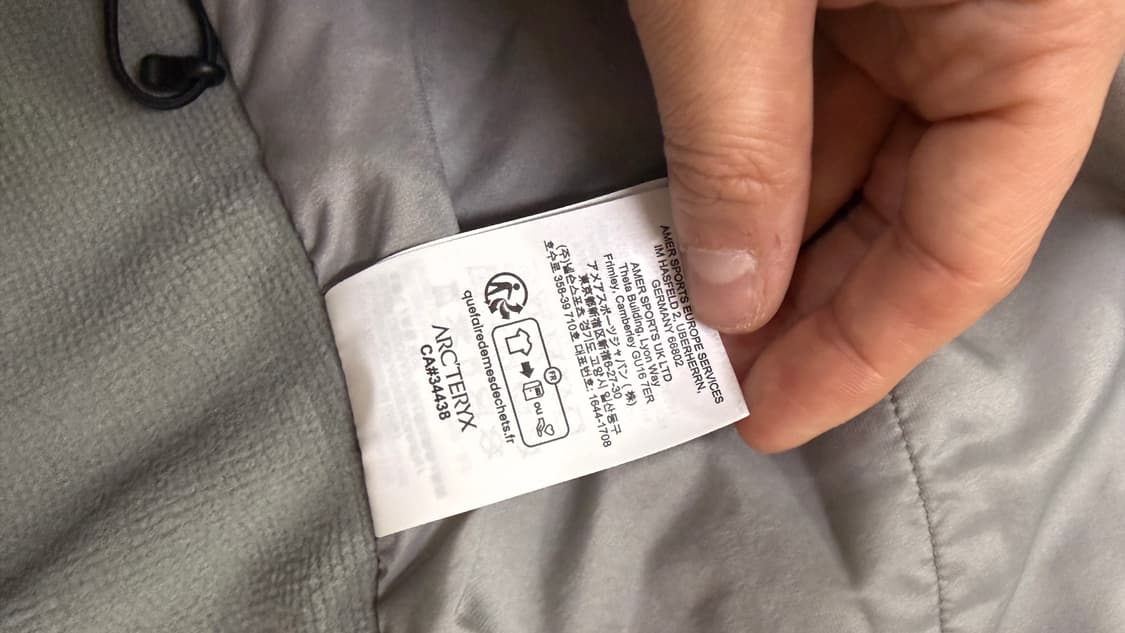 아크테릭스 아톰 후디 mens S 보이드 상품이미지3