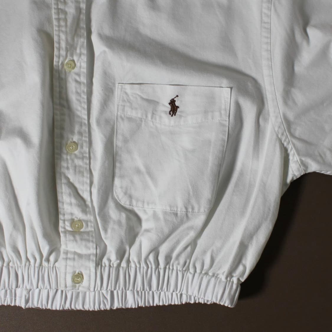 Polo 폴로 랄프로렌 화이트 크롭셔츠 상품이미지3