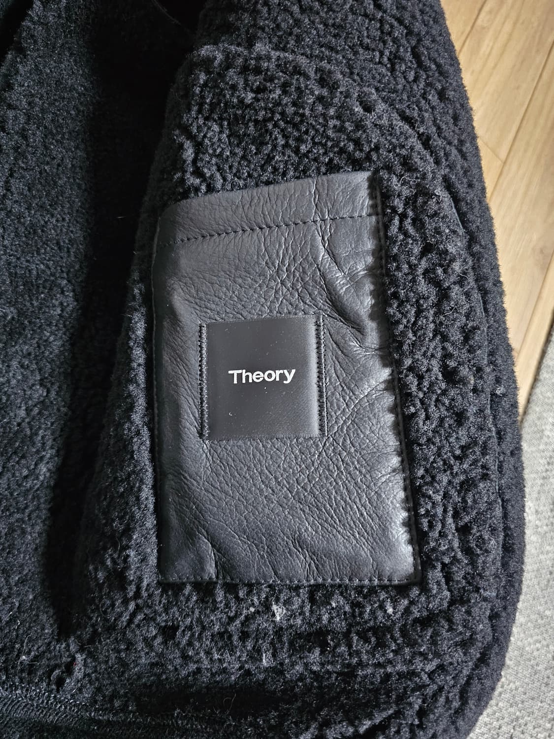 띠어리 시어링 레더 봄버 무스탕 자켓 S(95) 상품이미지5