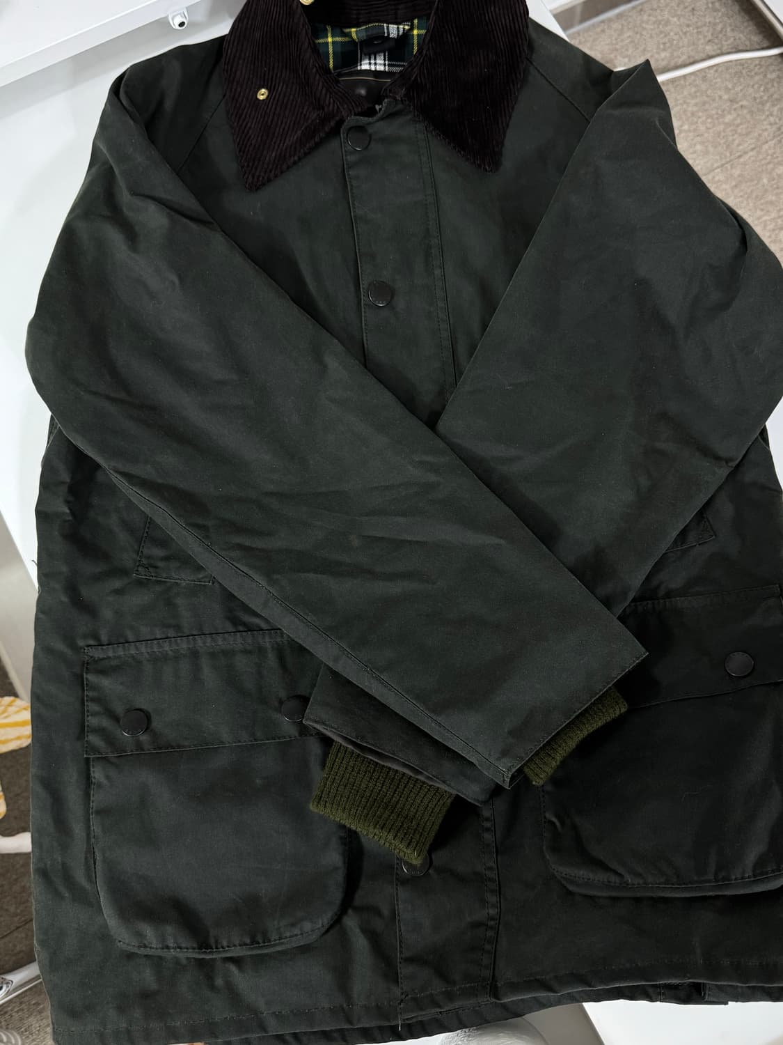 Barbour 바버 왁스 자켓 비데일 세이지 상품이미지5