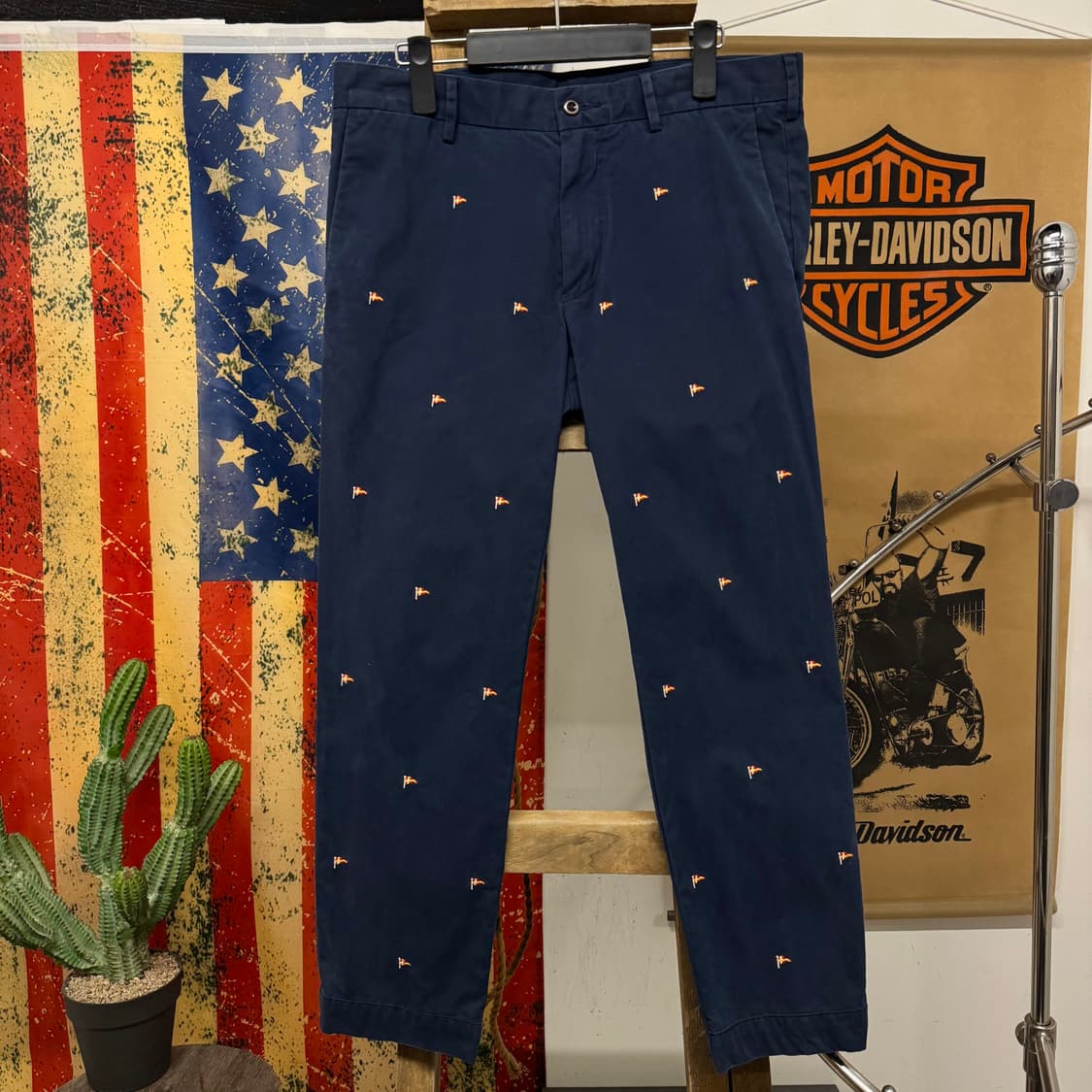 폴로 랄프로렌 신형 모델 페넌트 플래그 로고 클래식 치노 팬츠 N312 상품이미지3