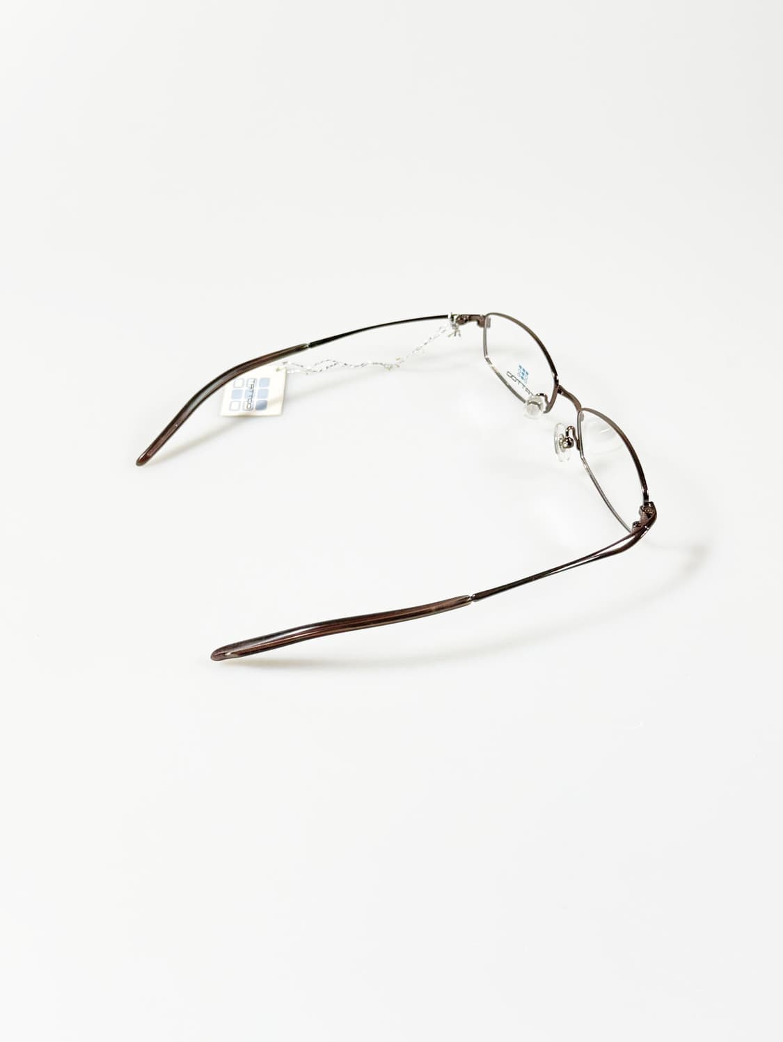 TATTOO 슬림 오벌 브라운 메탈 빈티지 안경 상품이미지4