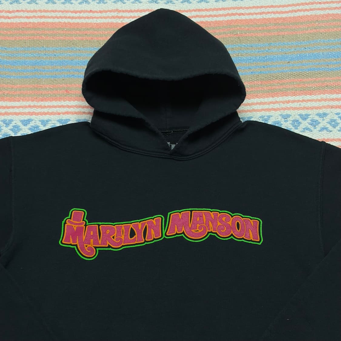 미국 빈티지 마릴린 맨슨 굿즈 후드티 락티 밴드티 상품이미지6