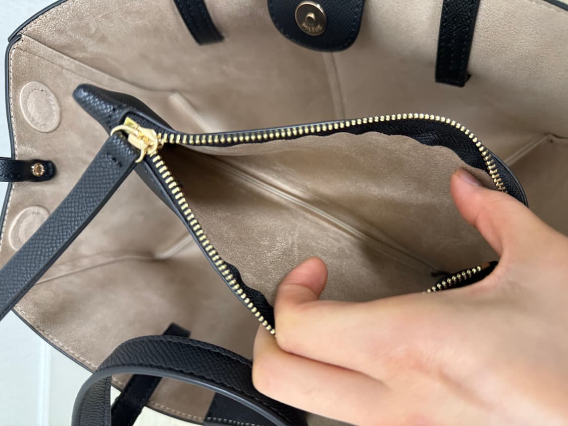 폴렌느 심 미니 블랙 토트백 상품이미지5