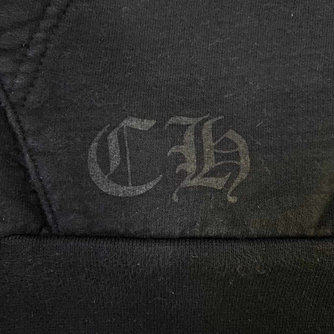 [L] 크롬하츠 홀스슈 플로랄 후드 집업 블랙 상품이미지5