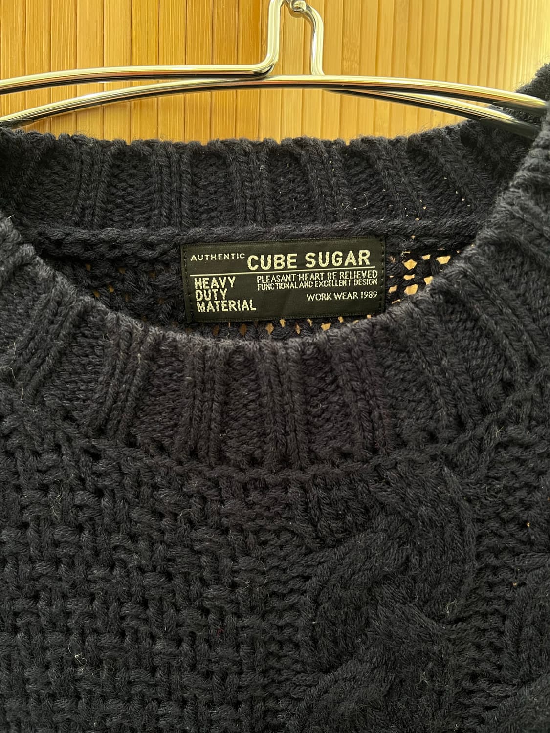 일본브랜드 Cube sugar 코만도 밀리터리 니트 판매 상품이미지2