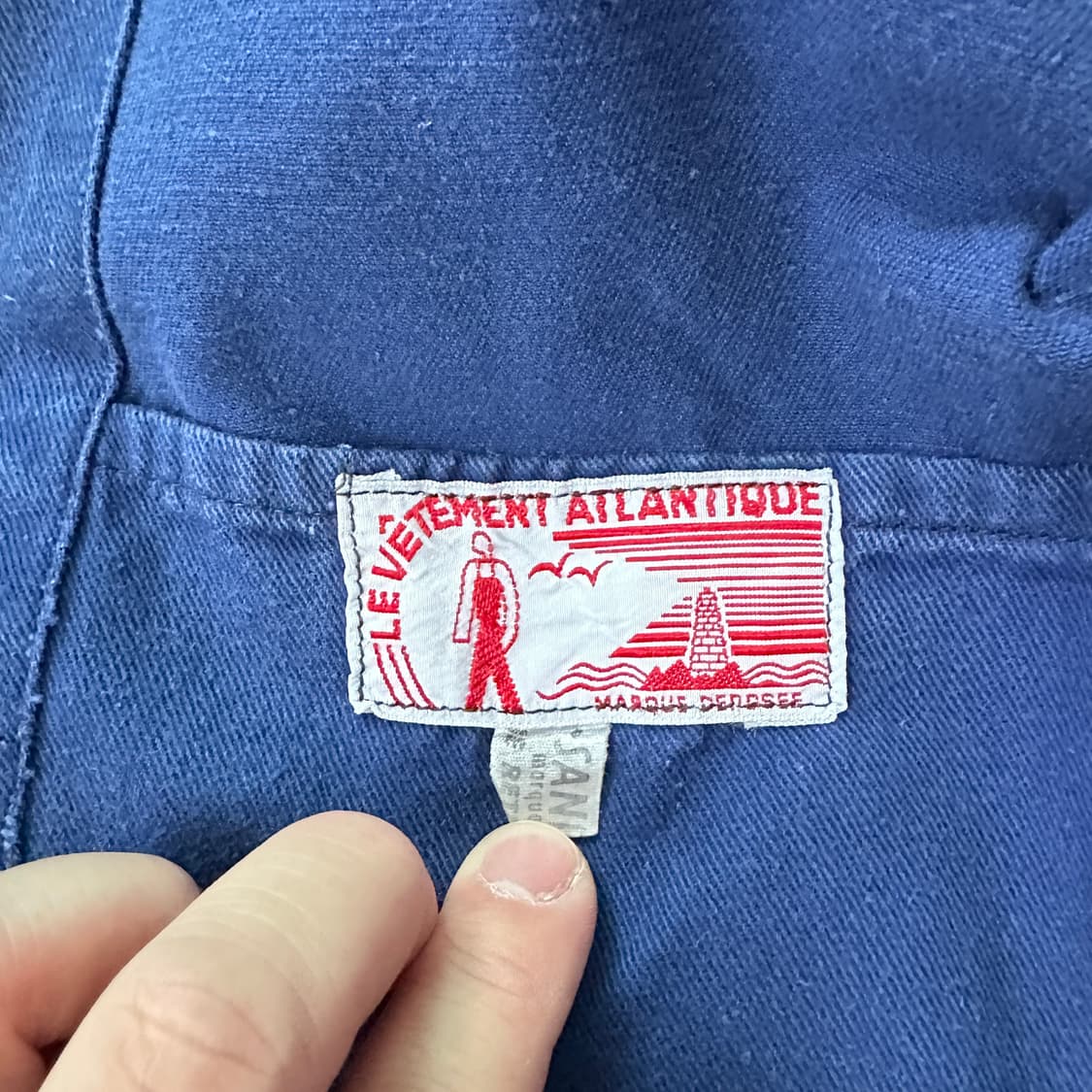 70s 프렌치 워크 자켓 샵코트 MADE IN FRANCE 상품이미지2