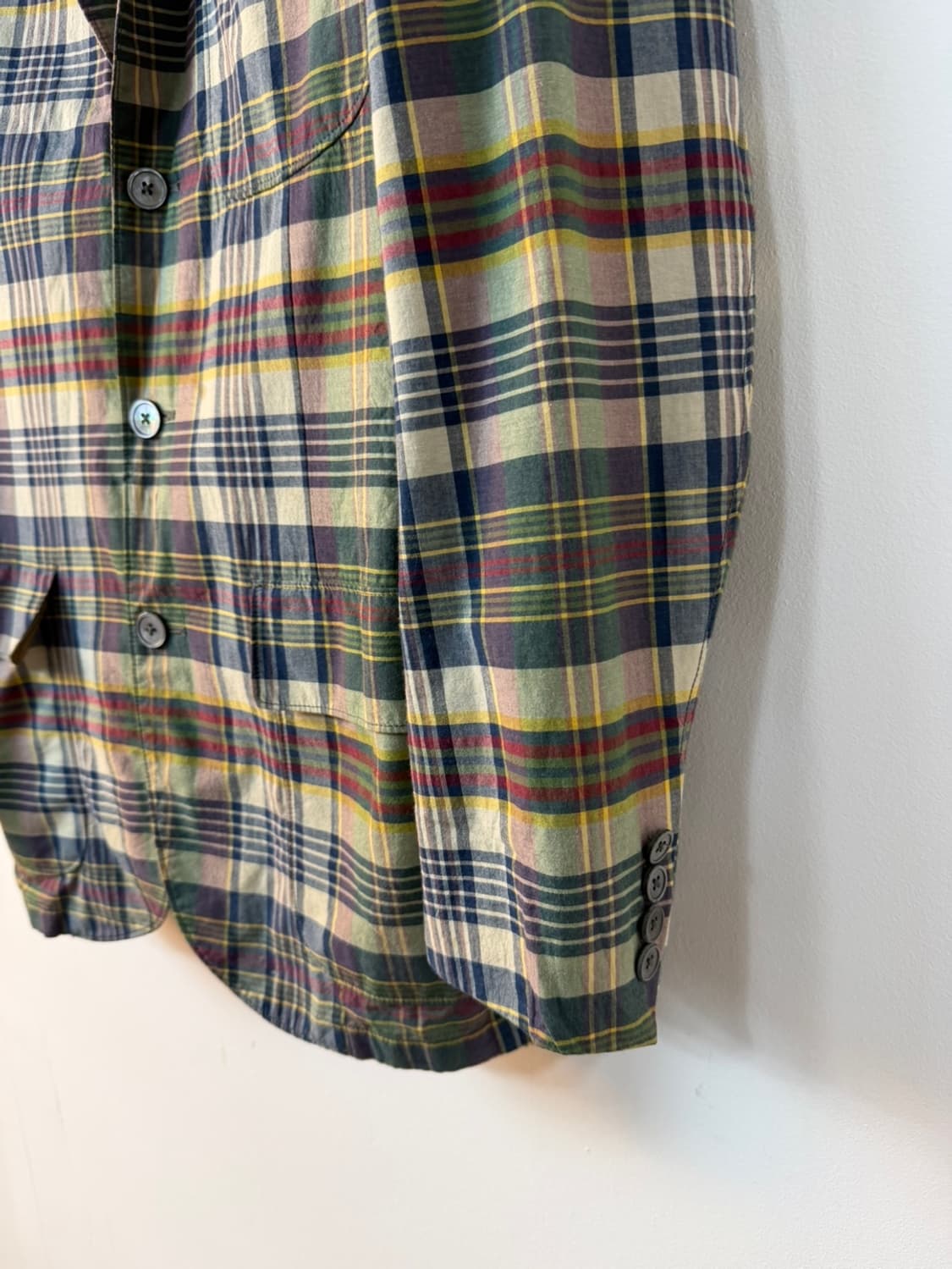 폴로 랄프로렌 마드라스 체크 블레이져 자켓  상품이미지5