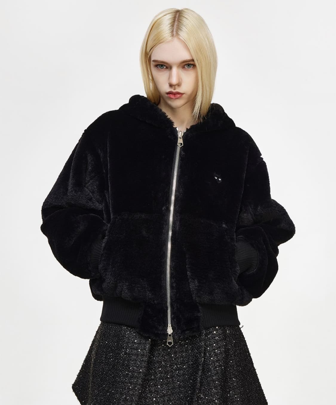 송지오우먼 지제로 퍼후드집업 상품이미지2