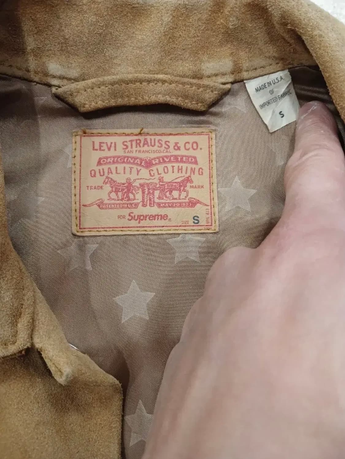 SUPREME LEVI'S SUEDE TRUCKER JACKET 상품이미지8